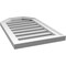Ekena Millwork Octagonal Top Surface Mount PVC Gable Vent w/ 2"W x 1-1/2"P Brickmould Frame, 16"W x 26"H GVPOT16X2602SF - alternate 2